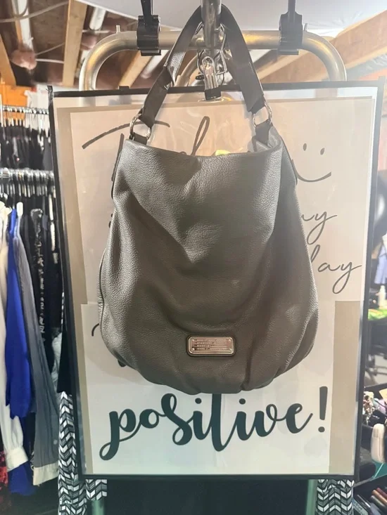 Marc Jacobs Gray Leather Shoulder Bag - Picture 4 of 7